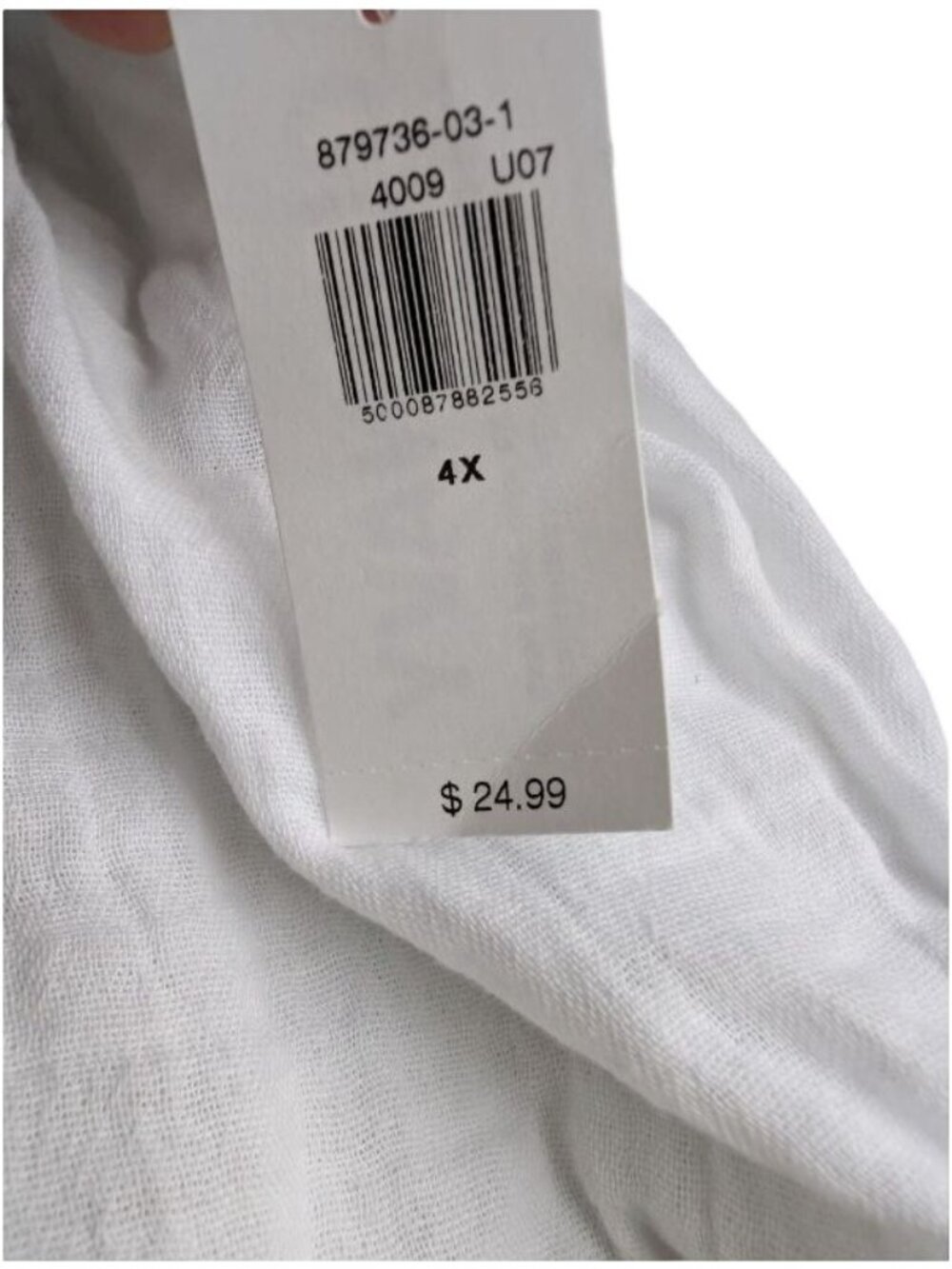 Old Navy Women's Tie-Strap Plus Size Tank Top White Size 4X - Picture 3 of 3